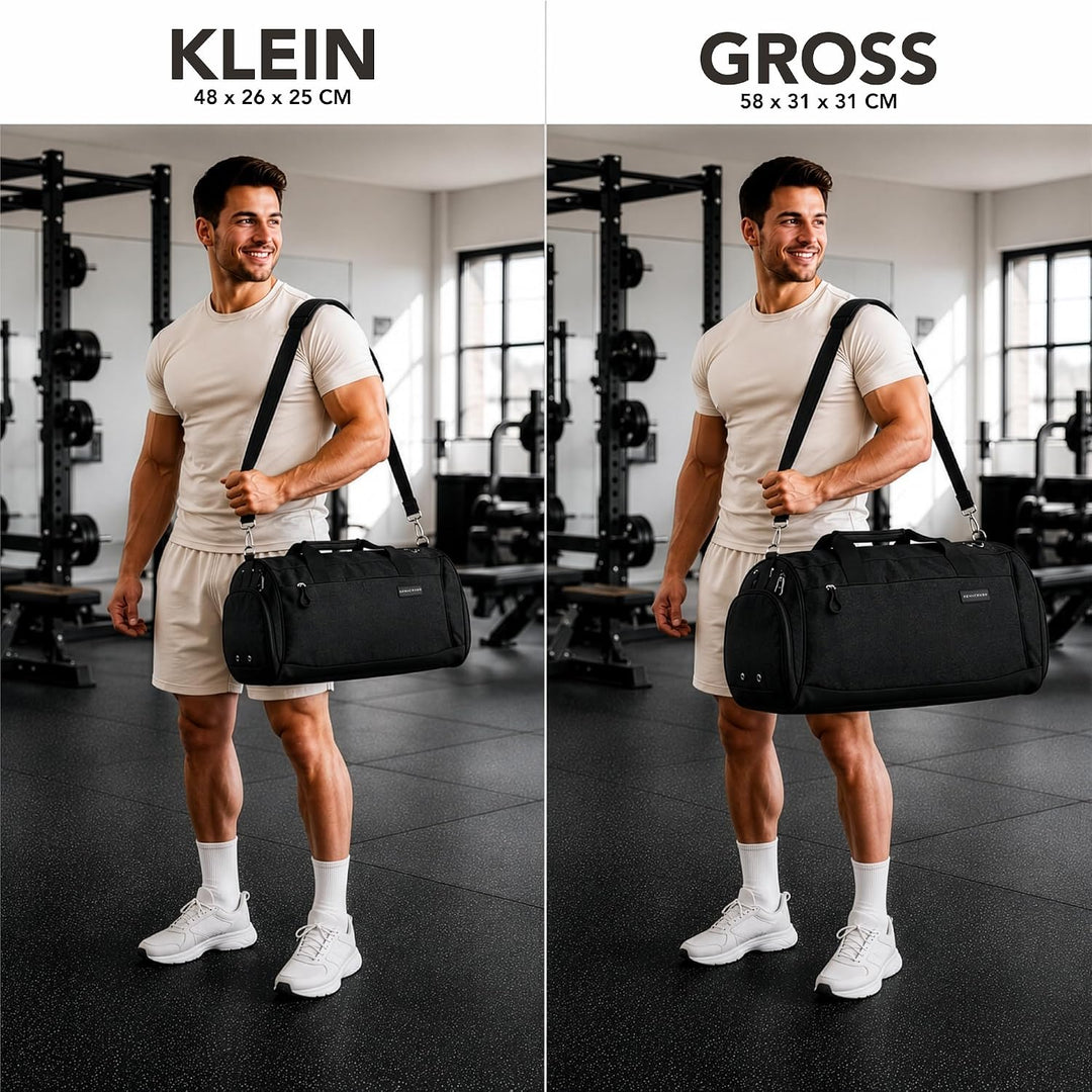 Sporttasche &amp; Reisetasche für Damen und Herren mit Nassfach &amp; Schuhfach - Sporttaschen für Sport &amp; R