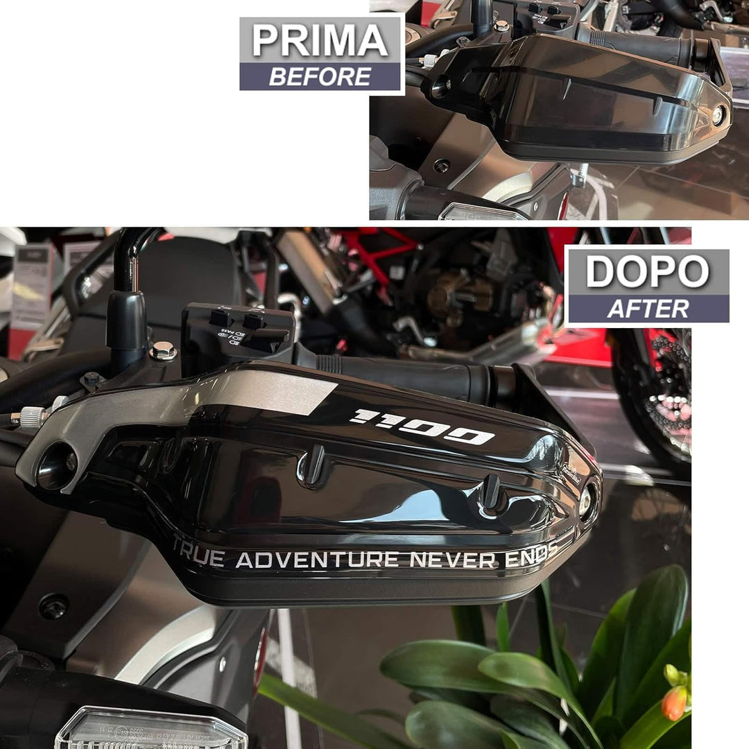 Resin Bike Aufkleber für Motorrad Kompatibel mit Honda Africa Twin CRF 1100 L 2022-2023. Handschutz