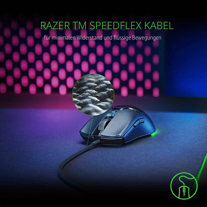 Razer Viper Mini - Ultraleichte Kabelgebundene Gaming-Maus (61g Ultraleichtes Beidhändiges Design, S