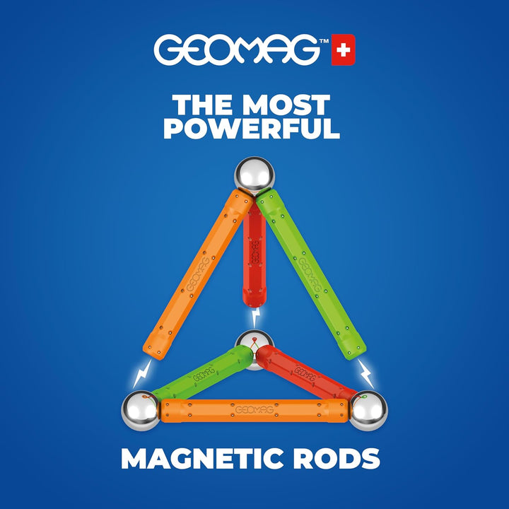 Geomag - Classic Masterbox Magnetische Bausteine für Kinder, Magnetisches Spielzeug, Grüne Kollektio