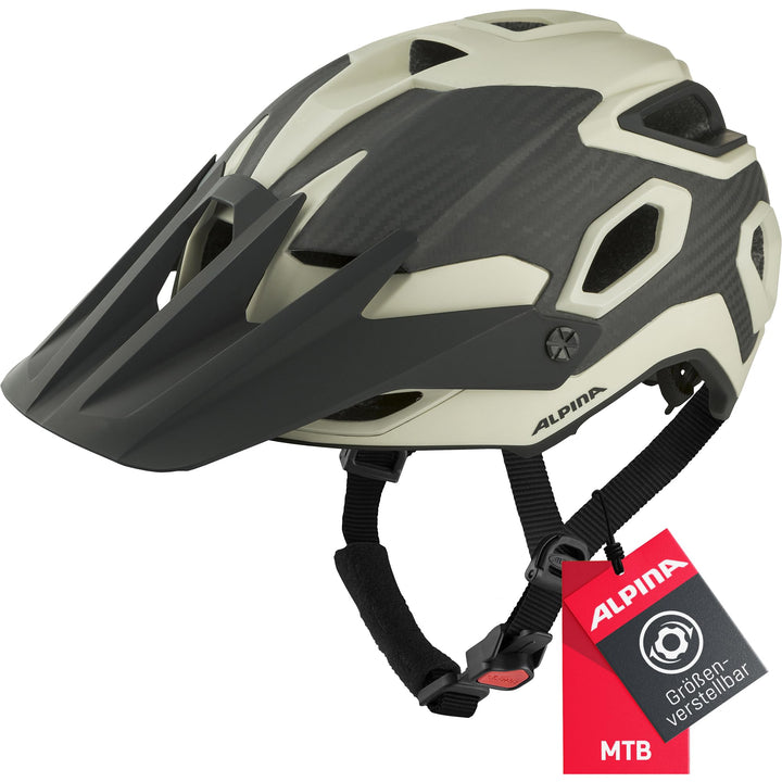 ALPINA ROOTAGE - Extrem Robuster, Carbonfaser-Verstärkter Enduro & Trail Fahrradhelm Mit Kühlenden P