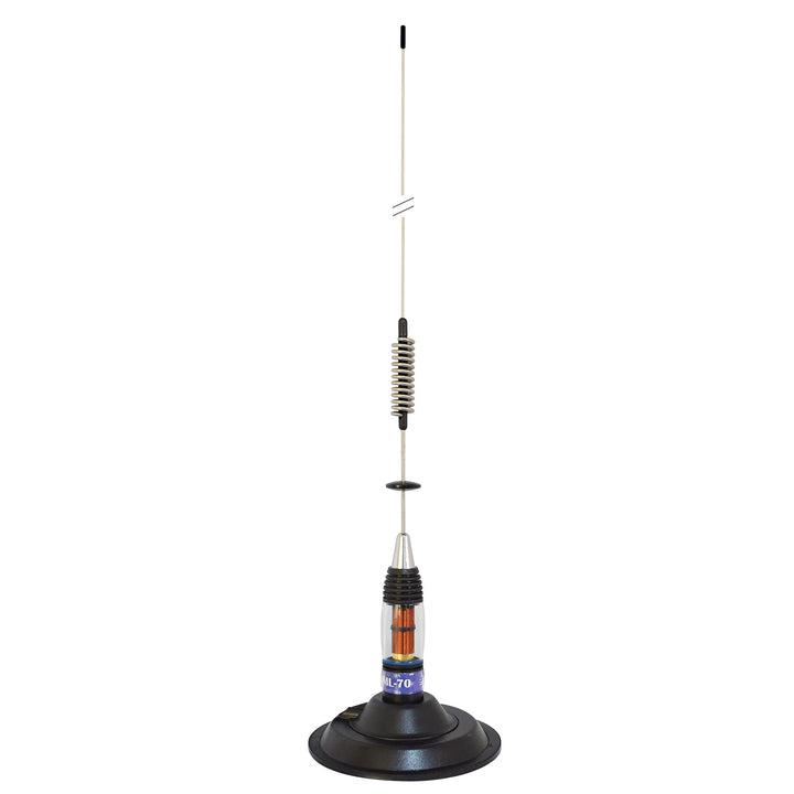 CB-Antenne PNI ML70 PL Verbinder, 145 mm Magnetfuss inklusive, 70 cm, 4 m RG58-Kabel im Lieferumfang
