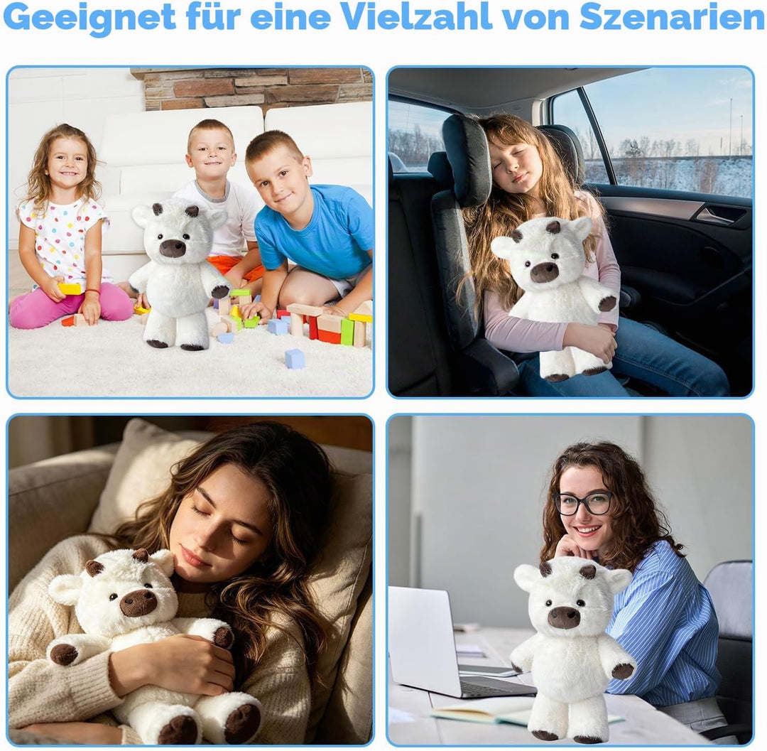 Hochlandrind Kuh Kuscheltier, Hochlandrind Plush, Running Cow Plush, Realistische Kuh Plüschtier, Hi