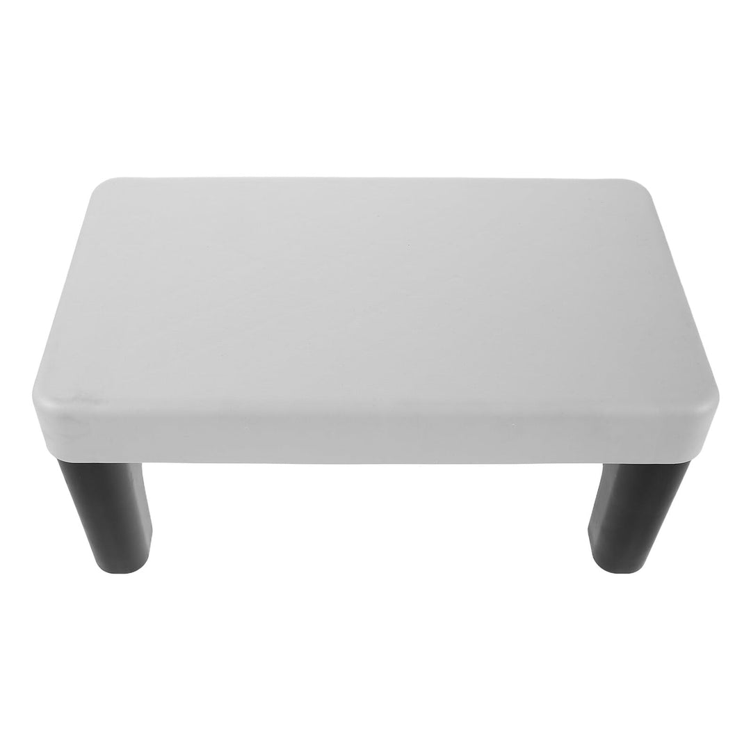 Toilettenhocker für Erwachsene Rutschfester Kunststoff Hocker mit Fussstütze Ergonomisch Stabil Plat