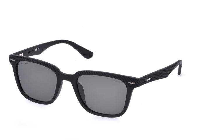 Police Unisex Sonnenbrille 55 Mattes Schwarz, 55 Mattes Schwarz