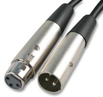 kenable Vernickelt XLR Männlich Stecker Zum XLR Weiblich Buchse Schwarz Kabel Anschlusskabel 20 m [2