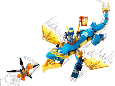 Lego Set - Ninjago Jays Donnerdrache EVO 71760 + Zanes Power-Up-Mech EVO 71761, für Kinder ab 6 Jahr