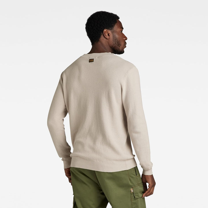 G-STAR Herren Premium Core Hooded Zip Sweater XS Beige (Whitebait D24461-d631-1603), XS Beige (White