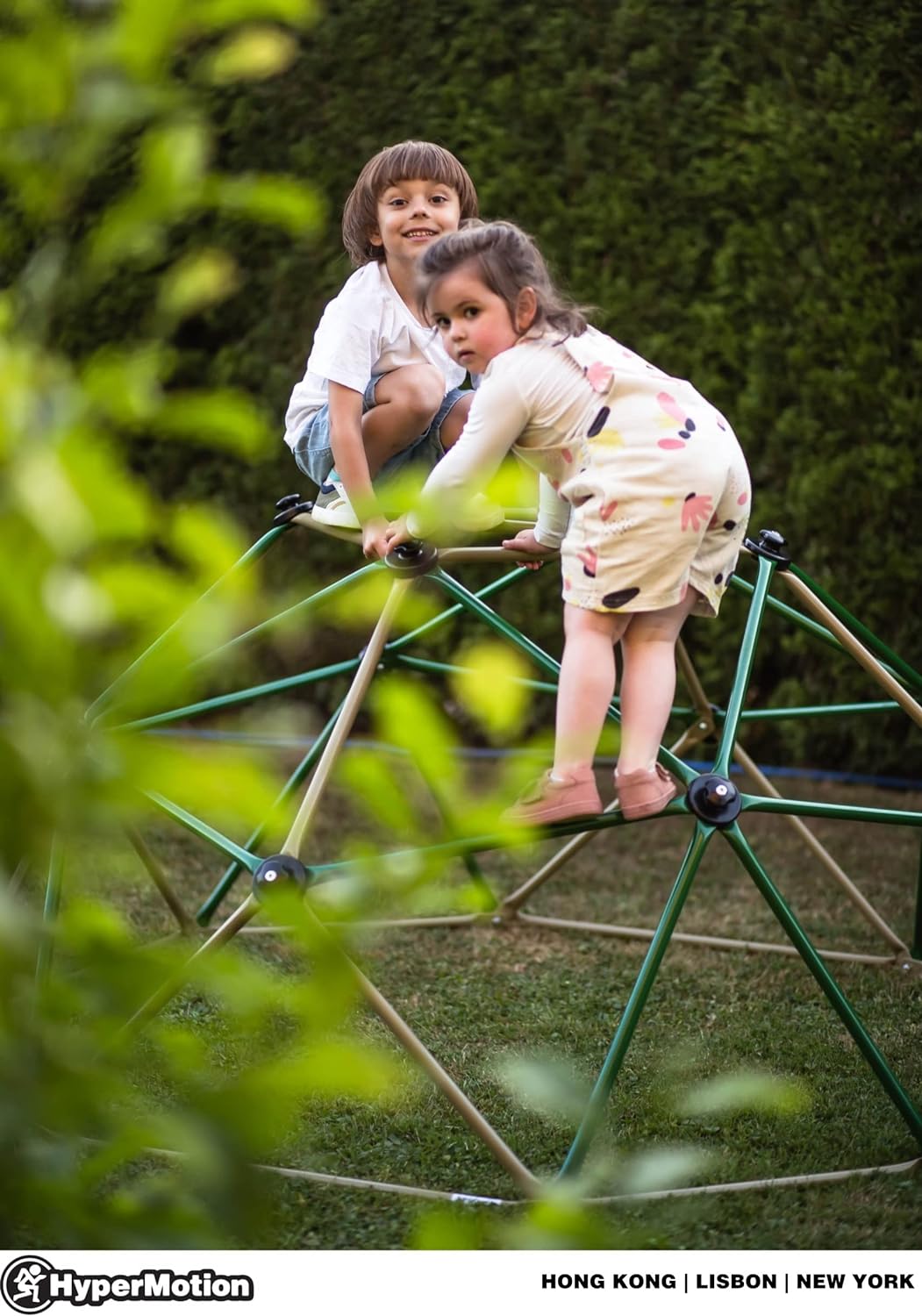 HyperMotion Kletterkuppel für Kinder, Outdoor, Klettergerüst Garten, belastbar bis zu 350 kg, Klette