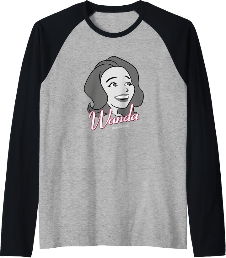 Marvel WandaVision Wanda Retro Big Face Raglan
