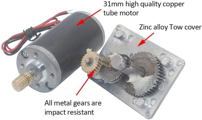 Schneckengetriebemotor 24V Hohe Torsionsgeschwindigkeit Reduzieren Sie den elektrischen Getriebemoto