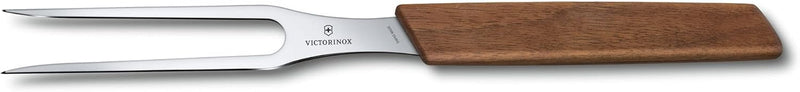 Victorinox, Swiss Modern, Profi Tranchiergabel, Extra Scharfe Klinge, 15 cm, Edler Holzgriff, Rostfr