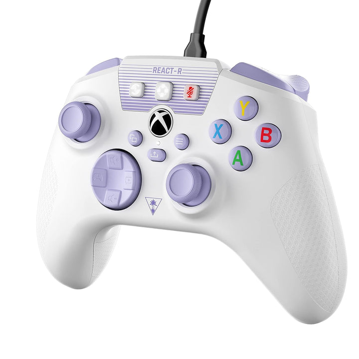Turtle Beach REACT-R Controller Weiss/Violett – Xbox Series X|S, Xbox One und PC React-R Weiss REACT