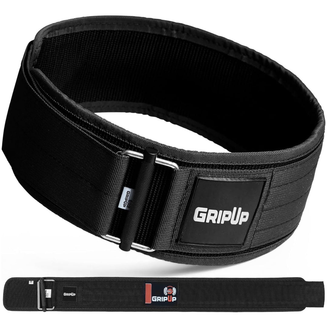 Gewichthebergürtel 4” aus Nylon – Leichter Trainingsgürtel für Krafttraining, Fitness und Gym Workou