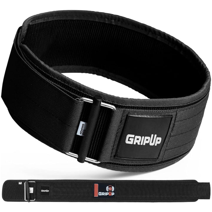 Gewichthebergürtel 4” aus Nylon – Leichter Trainingsgürtel für Krafttraining, Fitness und Gym Workou