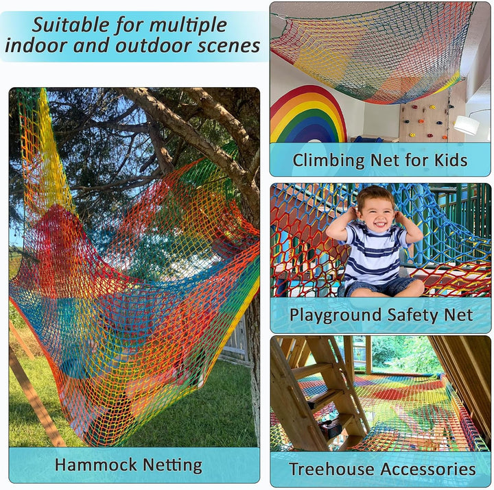 Kletternetz Spielplatz Doppelschicht Schutznetz Kinder Spielplatz Sicherheitsnetz Klettergerüst Netz
