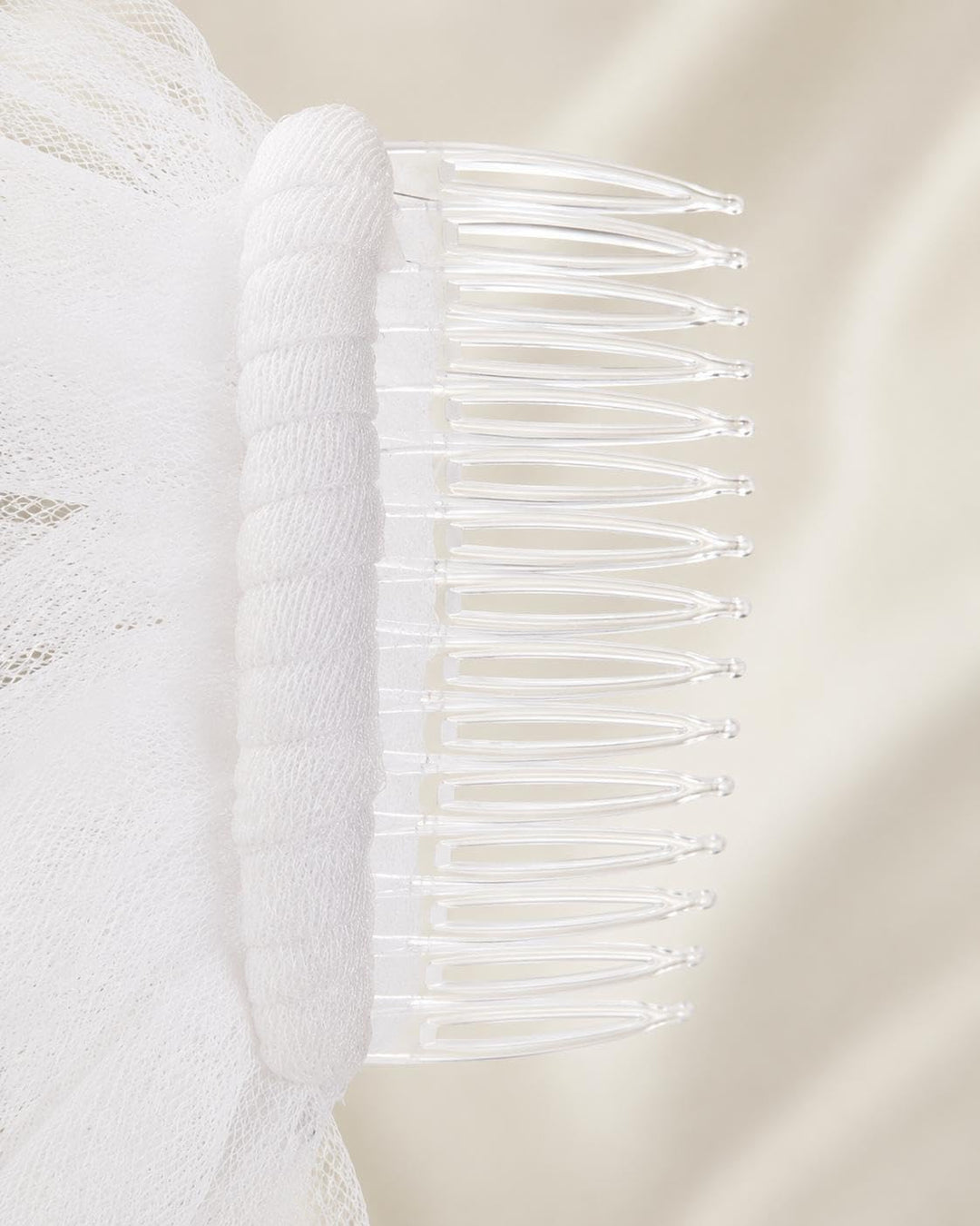 Hochzeit Brautschleier Lang Kathedrale Länge 1 Ebene Brautschleier Elegant Weich Tüllboden 274 cm Sc