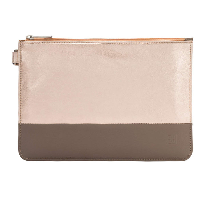 DUDU Pochette Damen Grosse Kapazität Farbig mit Reissverschluss und Handschlaufe Ballerina, Ballerin