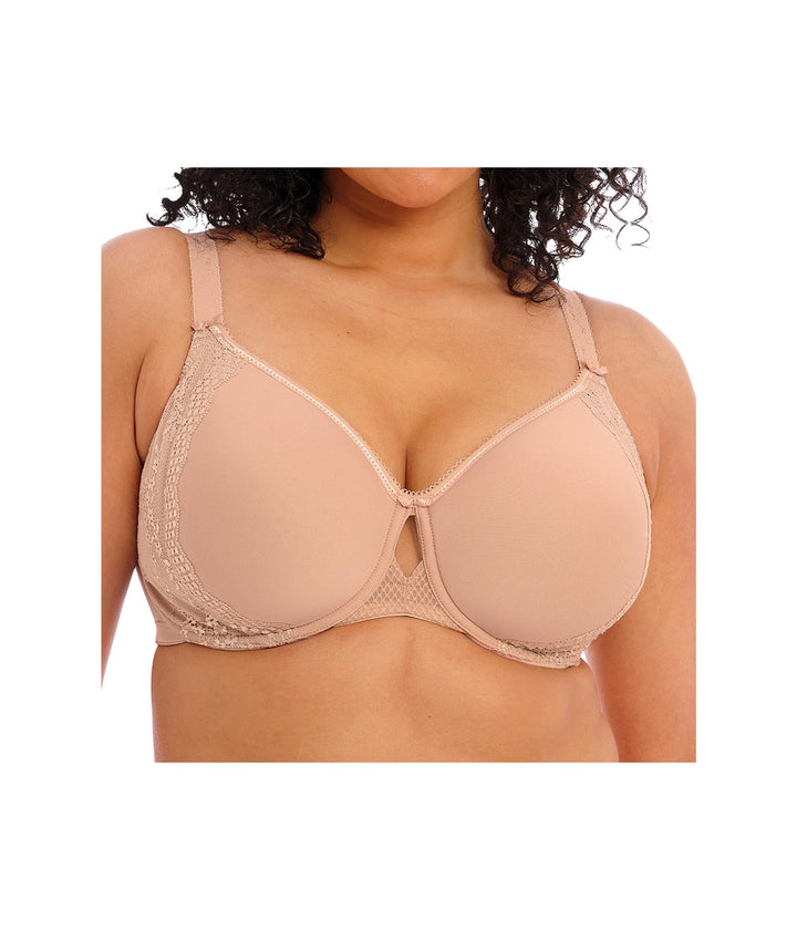 Elomi Damen Women's Morgan Banded Bra: Comfort & Support. Three-Section Cup, Side Frame, Stretch Lac