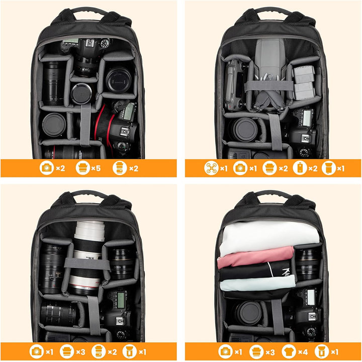 TARION Kamerarucksack, Wasserdicht Fotorucksack SLR Kameratasche Kamera Rucksack & SanDisk Extreme P