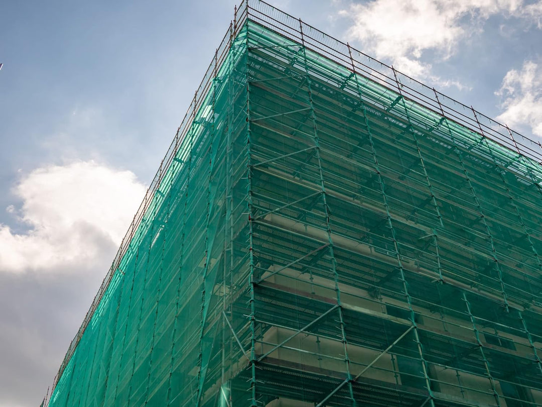 HDPE-Gerüstnetz, 1,8 x 25 m, Grün oder Weiss (5, Grün) 5 Grün, 5 Grün