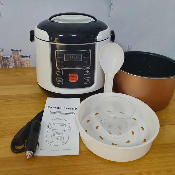 Mini -Reiskocher für Auto - 12 V/24 V Tragbarer Elektroreiskocher für LKW &amp; Autos - Ideal für Reisen