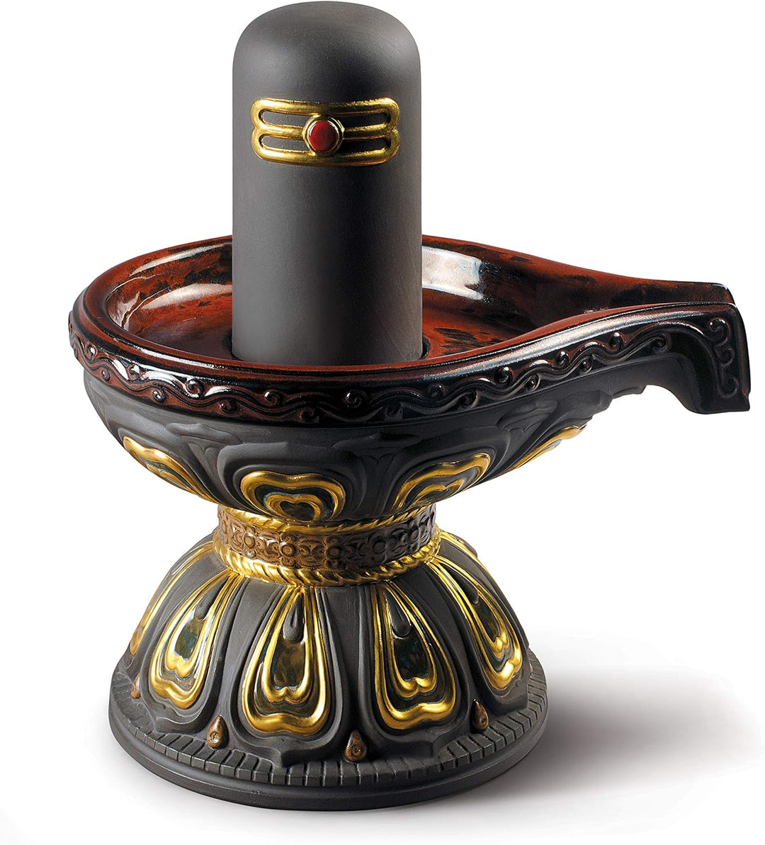 LLADRÓ Figur Lingam. Gold. Lingam. Porzellan.