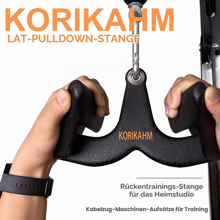 Ergonomic Design Lat Pull down Bar Grip Handle, Lat Pulldown Attachments, Strength Trainer for Athle