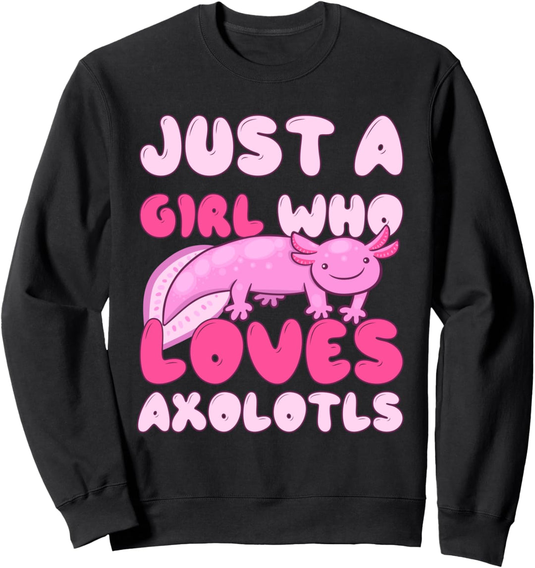 Netter Axolotl Nur ein Mädchen, das Axolotls liebt Sweatshirt