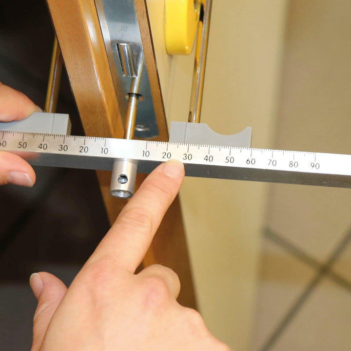 SECOTEC Marchesi 102204081 Zylindermesslehre, Messlehre für Profilzylinder zum Ermitteln der Einbaul