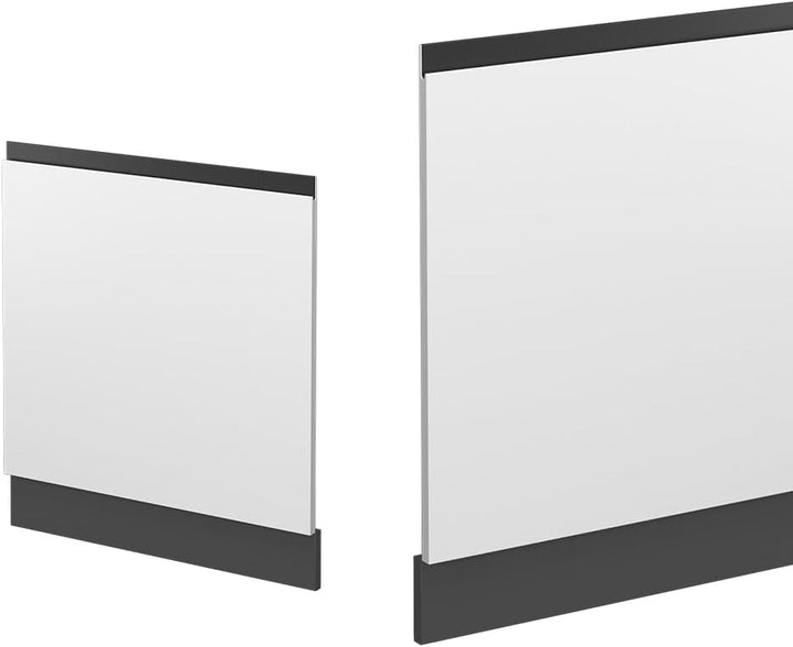 Vicco Frontblende R-Line, Weiss/Anthrazit, 60 cm J-Shape, ohne Arbeitsplatte Weiss Geschirrspülerble