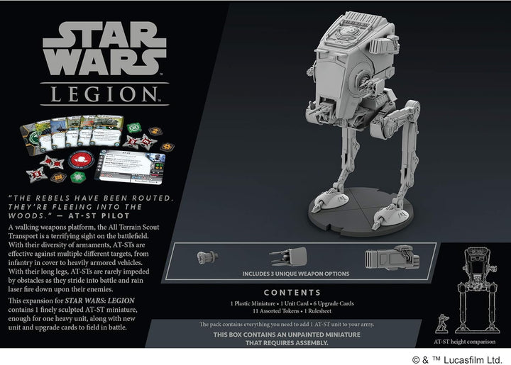 Atomic Mass Games, Star Wars: Legion at-ST Unit, Miniatures Game, Ages 14+, 2 Players, 120-180 Minut