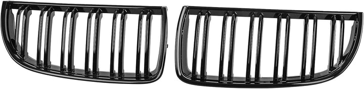 DOCAS Kühlergrill für 3er E90 2005-2008 Nieren Doppelsteg Sport Glanz Schwarz 3er E90 2005-2008 Glan
