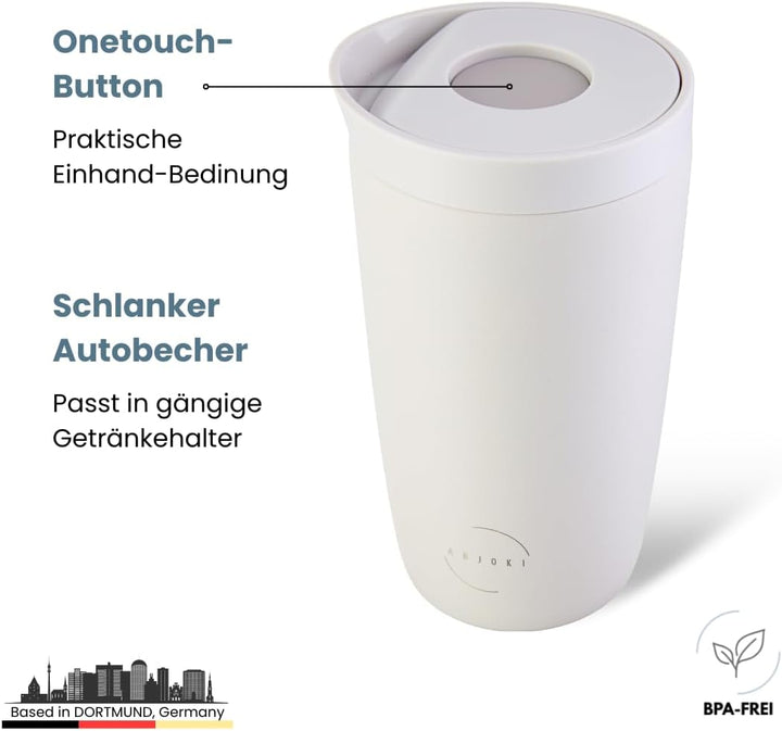 Thermobecher 350ml SNUG – Keramik-Beschichtung für puren Geschmack – Auslaufsicherer Kaffeebecher To