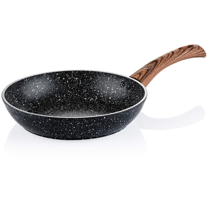 Westinghouse Wood Marble Bratpfanne 24cm, 3-lagige Marmor-Antihaftbeschichtung, aus geschmiedetem Al