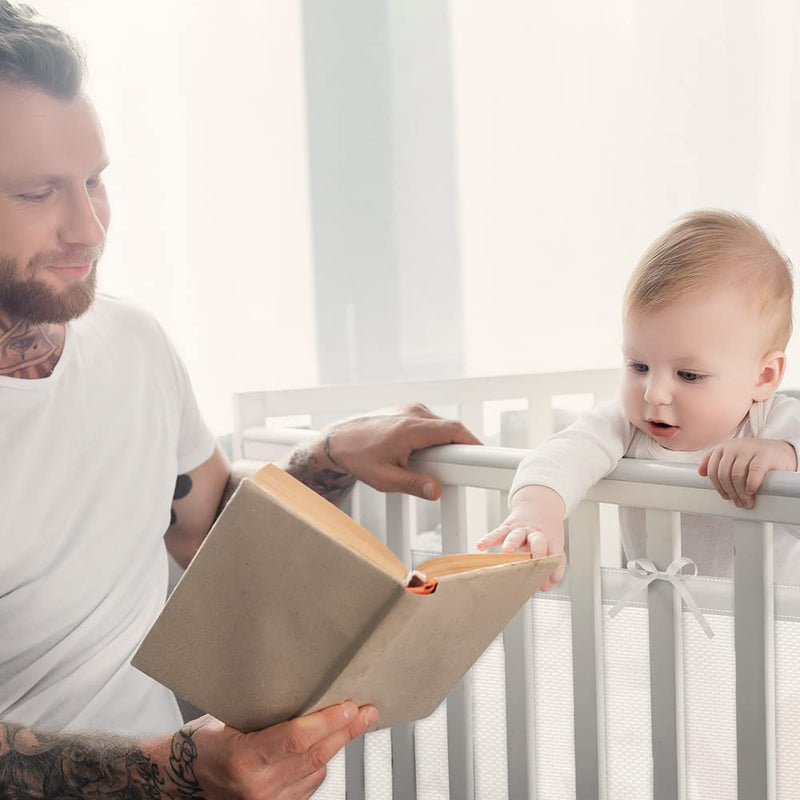 Vicloon Bettumrandung Nestchen, Nestchen für Kinderbetten Kantenschutz Baby Babybett, Atmungsaktive