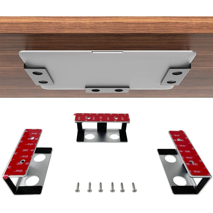 IFCASE Laptop-Halterung für unter dem Schreibtisch, mit Kleber und Schraube, Hartaluminium für Lapto