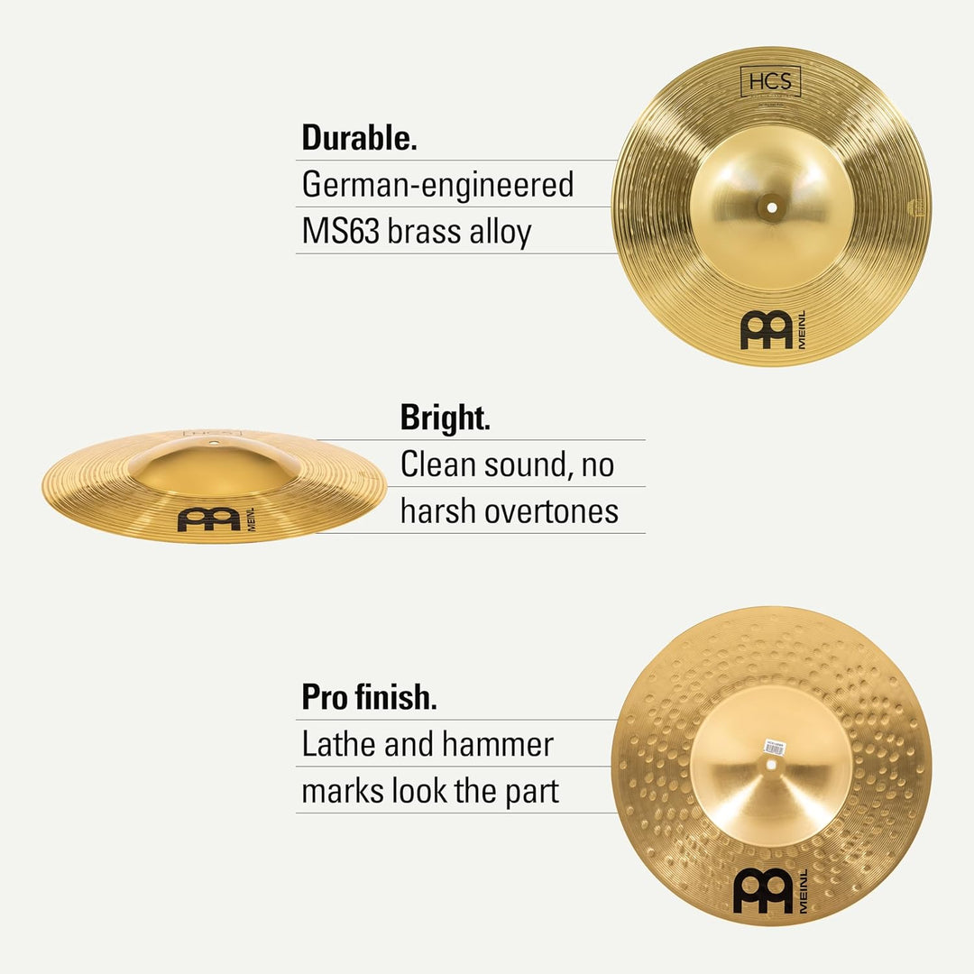 Meinl Cymbals HCS Big Bell Ride 18 Zoll (Video) Schlagzeug Becken (45,72cm) Messing, Traditionelles