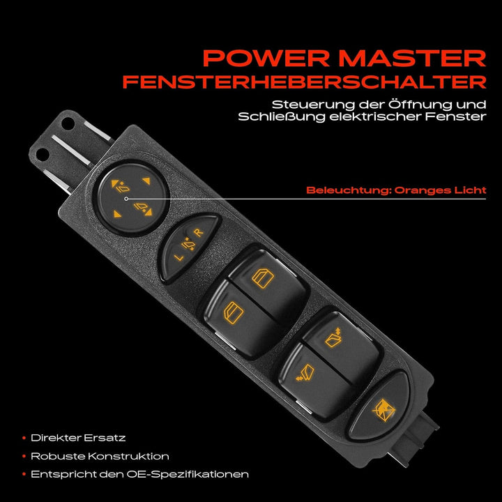 Fensterheber Schalter Schalteinheit Vorne Links Für W639 Viano Vito Mixto 2003-2019 A6395451313