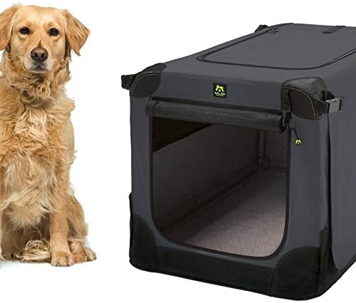 Maelson Soft Kennel Faltbare Hundebox -anthrazit- L 92 - (92 x 64 x 64 cm) Anthrazit L 92 x B 64 x H