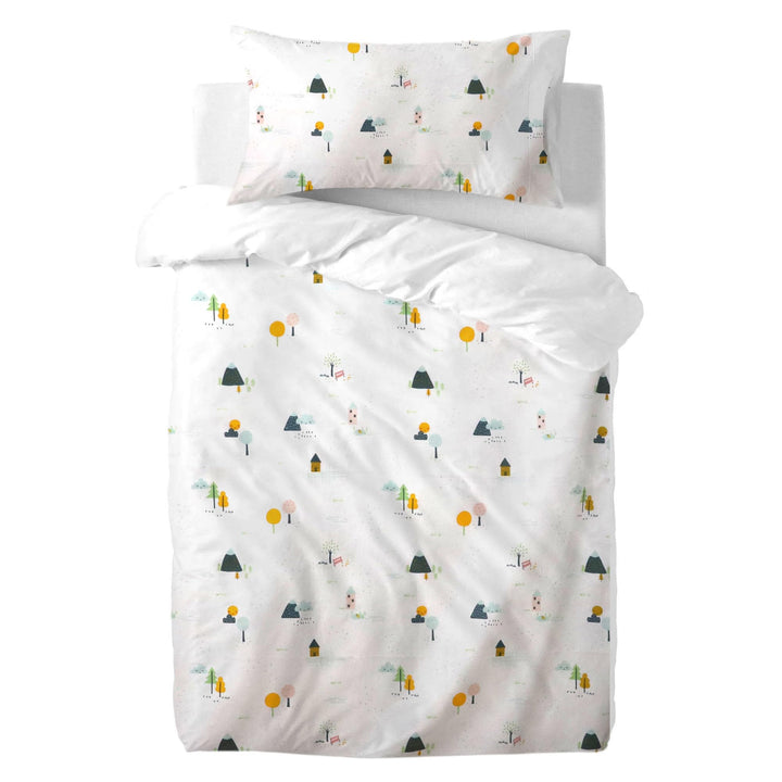 various Wendbare Babybettwäsche-Sets (60 x 120 cm), 100% Baumwolle, bestehend aus Bettbezug und Kiss