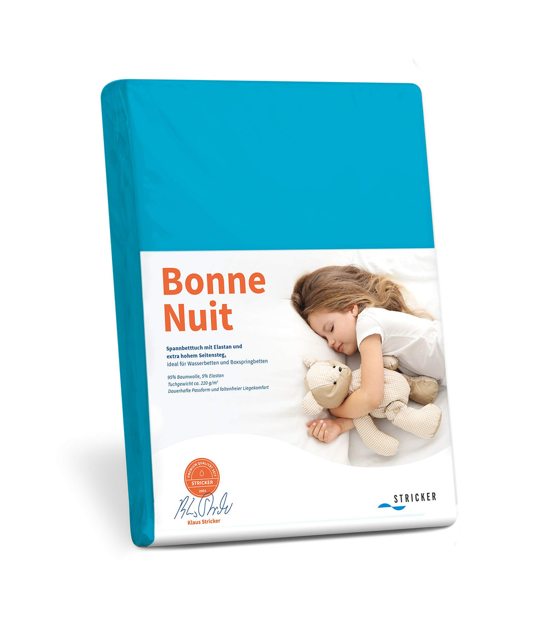 Savorana Bonne Nuit Elastan Spannbetttuch Baumwolle Stretch 220 g/m²- Steghöhe bis 30 cm Bettlaken f