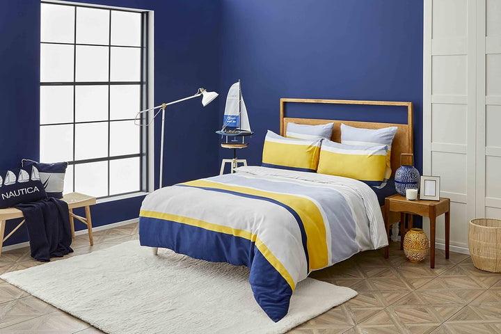 Nautica Home Bold BETTWÄSCHE Set 100% Baumwolle 200X200 + 2X80X80, 200x200