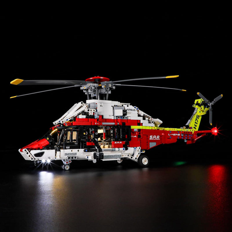 BRIKSMAX 42145 Led Licht für Lego Airbus H175 Rettungshubschrauber - Compatible with Lego Technic Ba