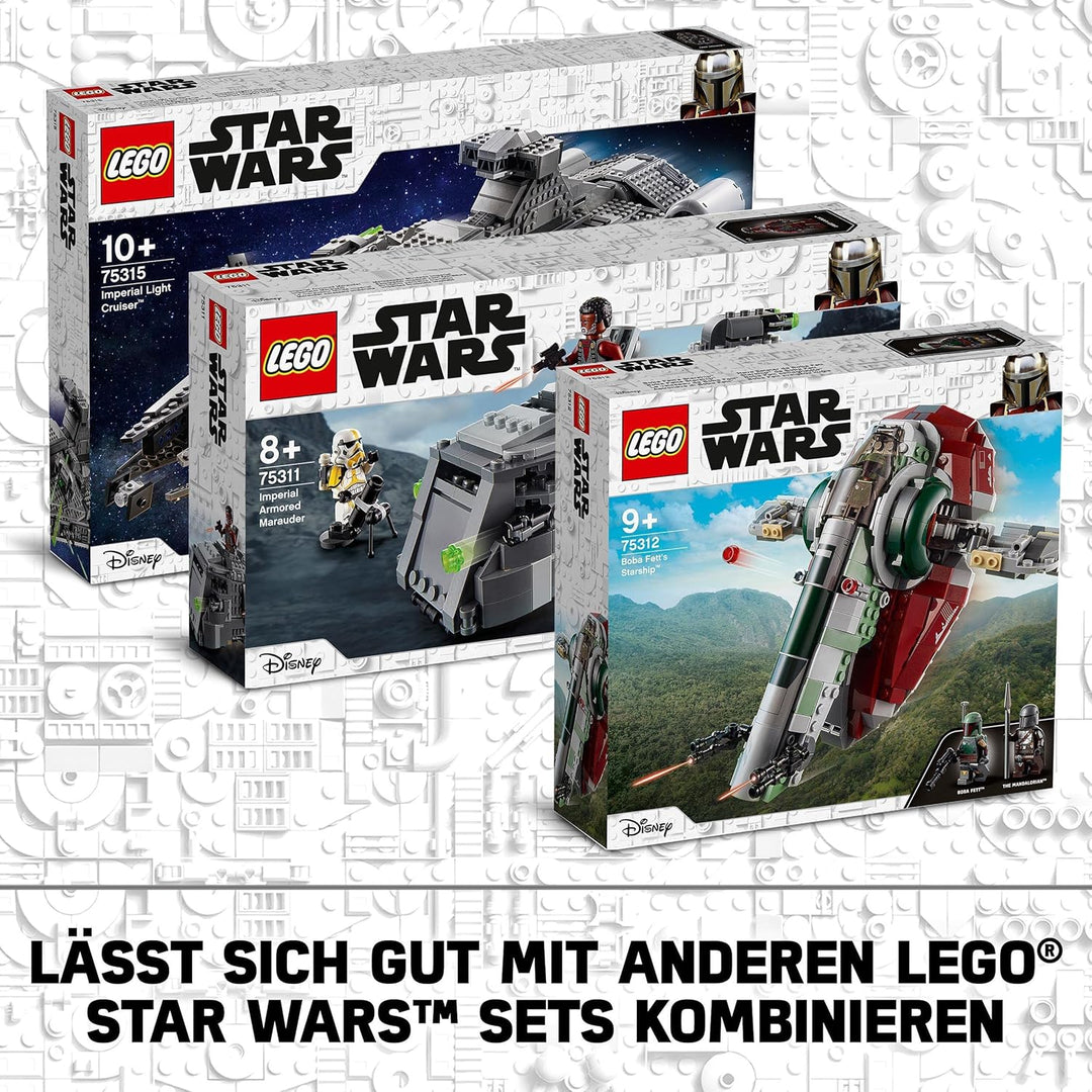 LEGO 75312 Star Wars Boba Fetts Starship, Weltraum-Spielzeug für Kinder ab 9 Jahren, Raumschiff-Mode