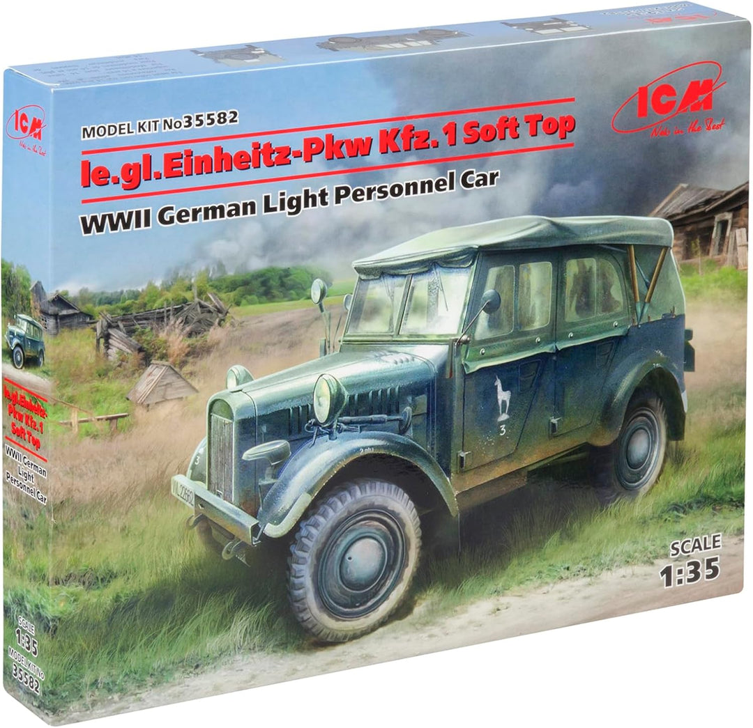 ICM ICM35582 1:35-le.gl.Einheitz-Pkw Kfz.1 Soft Top