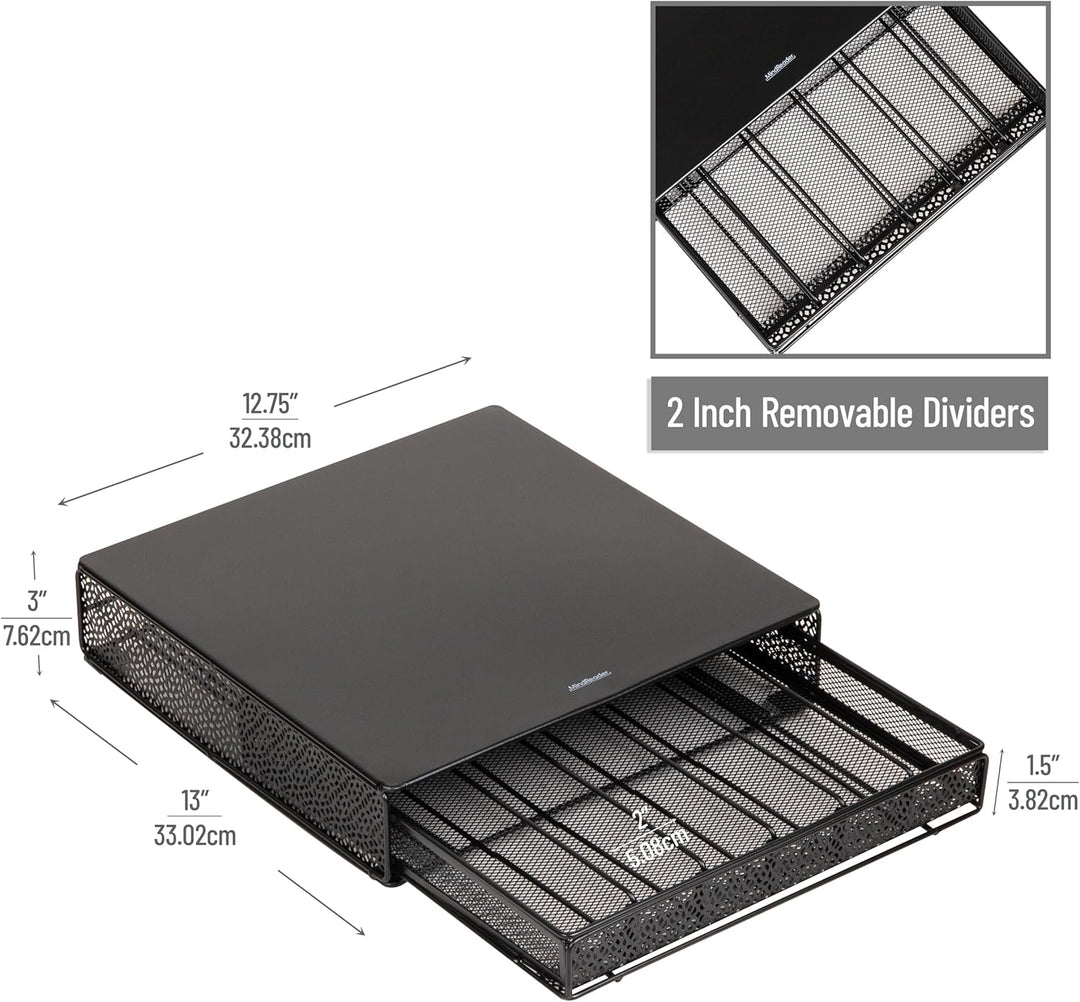 Mind Reader Network Collection, Single Serve Coffee Pod Drawer, 36 Coffee Pod Capacity, Coffee Machi