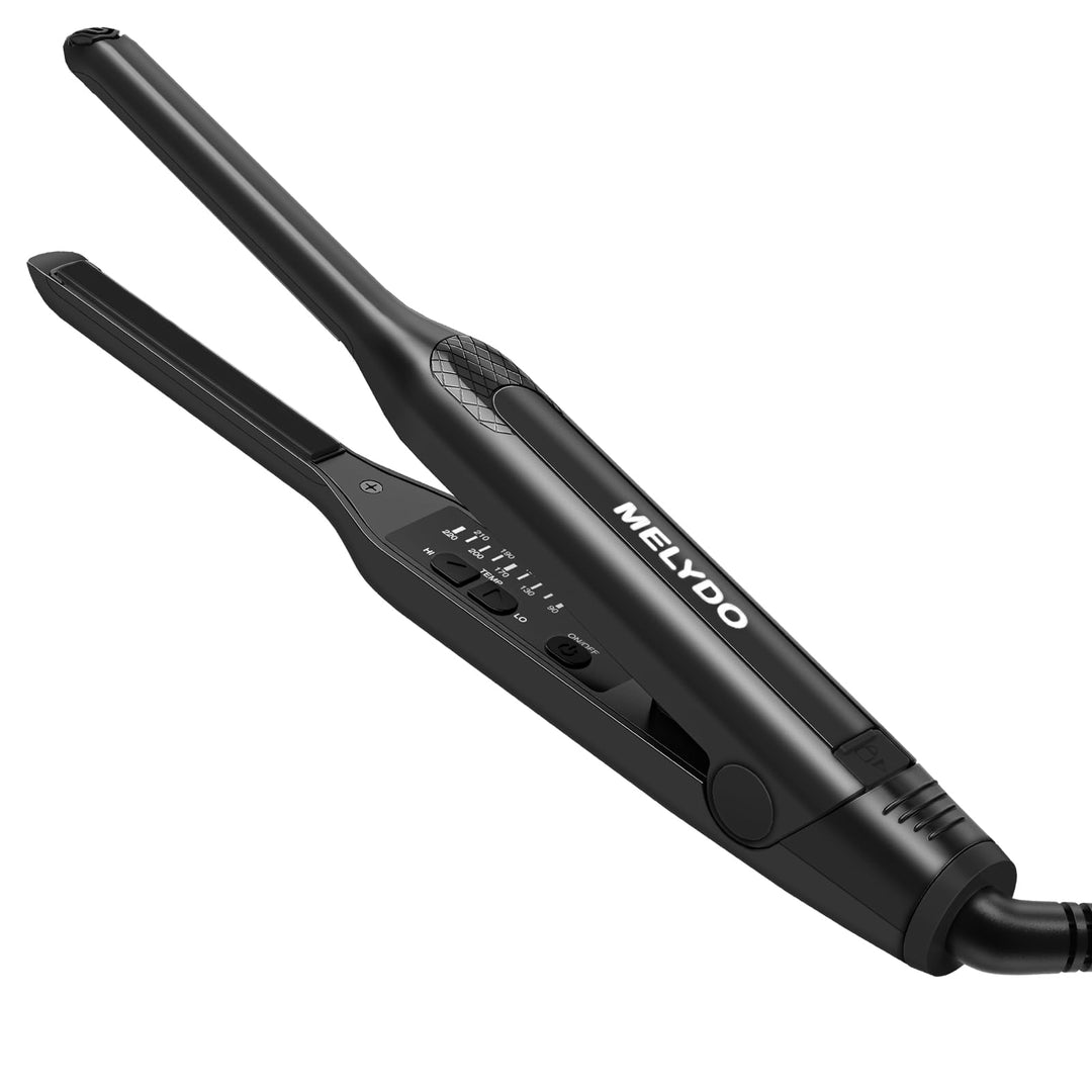 Mini Glätteisen Für Kurze Haare, 2 in 1 Haarglätter und Lockenwickler für Glätten und Locken, Schwim