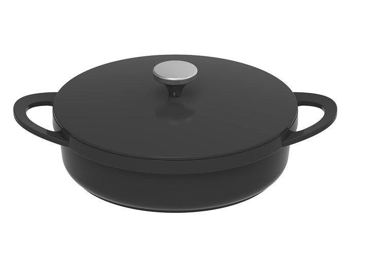KOPF Schmorpfanne Aluguss Atavola Ø 28 cm mit ILAG Basic Antihaftbeschichtung, Induktion Servierpfan