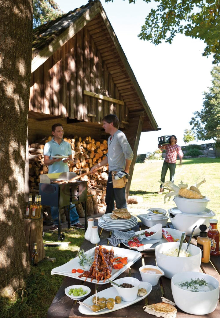 KAHLA 1U2012A9001UC BBQ Saucenprofi 0,40 l | weisse Sauciere aus Porzellan, Saucenprofi